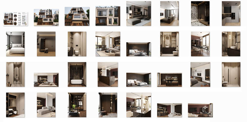 طراحی داخلی آپارتمان مسکونی سبک مدرن